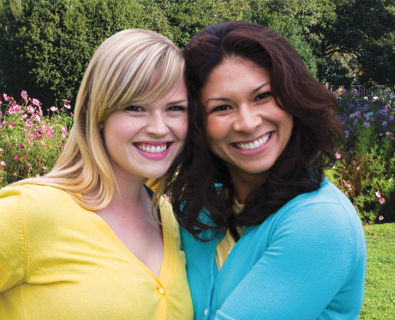 two smiling ladies